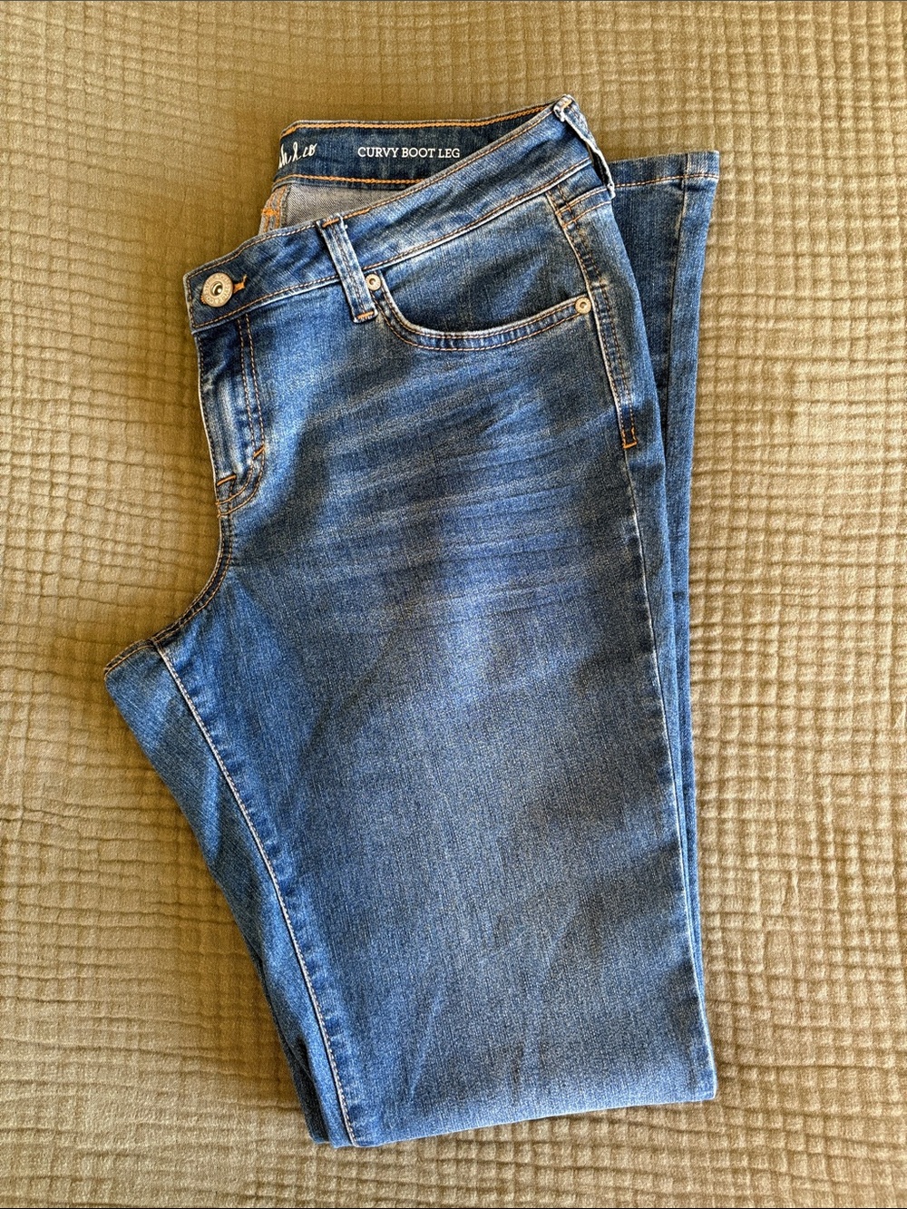 Style & Co Curvy Boot Leg Denim Jeans